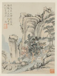 Album of Seasonal Landscapes, Leaf E (forrige blad 3)