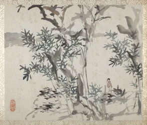 Album med landskap og kalligrafi for Liu Songfu