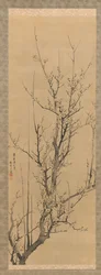 Plommeblomster, datert 1851.