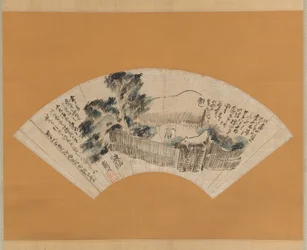 Scene fra The Narrow Road til Deep North Oku no hosomichi, ca. 1780.