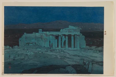 Gamle ruiner av Athen (Akropolis – natt)