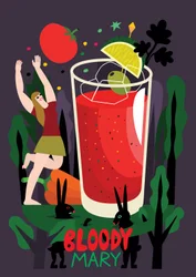 Bloody Mary, 2017 (vektorillustrasjon)