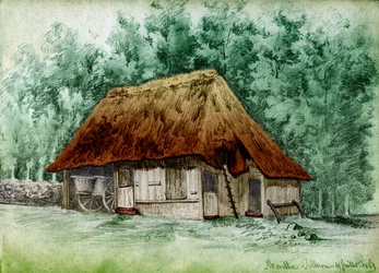En møller vest i Frankrike. 1863 (tegning)