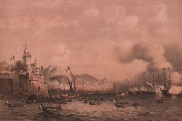 Ankomst av keiser Napoleon III i Genova, Liguria