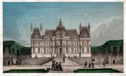 Castle of Maison Lafitte, ca 1850 (gravering)