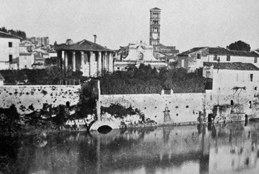 Cloaca Maxima (gammelt kloakksystem) og Temple of Vesta eller Hercules Victor