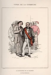 Paris Commune: kostyme fra THE MINISTER OF LA WAR - LE CITIZEN DELESCLUZE (6) i "" Les Communeux
