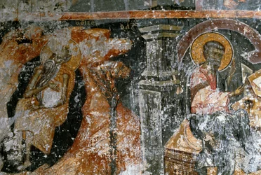 Fresco i Odigitrias kloster, Kreta, Hellas (bilde)