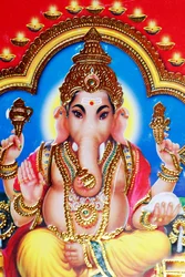 Ganesha eller Ganapati: den elefanthodede hinduistiske guden.