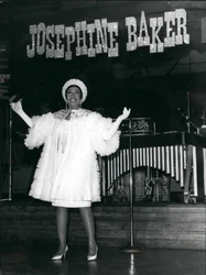 Josephine Baker opptrådte i Zürich, Sveits, 3. mars 1967 (bilde)