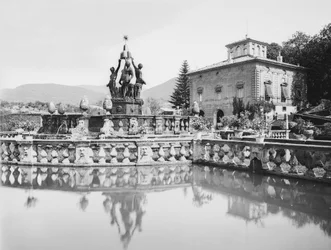 Hovedfontene ved Villa Lante i Bagnaia i utkanten av Viterbo.