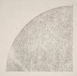 Sørøst-kvadrant av Beer & Madler Moon-kart