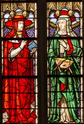 Glassmaleri i katedralen Saint Etienne de Sens