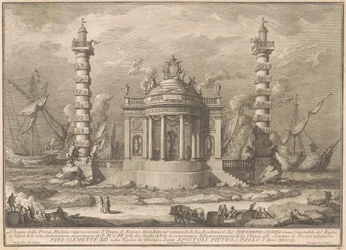 Prima Macchina for Chinea av 1760: Neptuntemplet
