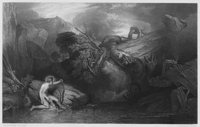 Apollo Killing the Python, fra bildet i Nasjonalgalleriet