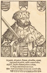 John Frederic the Magnanimous, i valgkåper [til høyre]