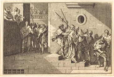 Herodes sender Kristus tilbake til Pilatus