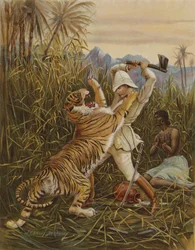 En rettidig redning (chromolitho)