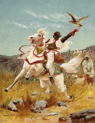 Hawking i Marokko (chromolitho)