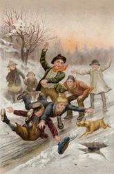 The Slide (chromolitho)