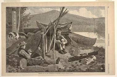Camping ute i Adirondack-fjellene