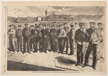 Mannskapet på den amerikanske dampsløyfen "Colorado", sendt til Boston, juni 1861, fra Harper