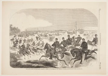 The Union Cavalry and Artillery Starting in Pursuit of the Rebels up the Yorktown Turnpike   1270410   no       norwegian Successfully Translated  Original: Mans Coat and Waistcoat, c. 1936. Translat: Man