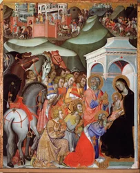 Tilbedelse av magi-maleriet av Bartolo di Fredi