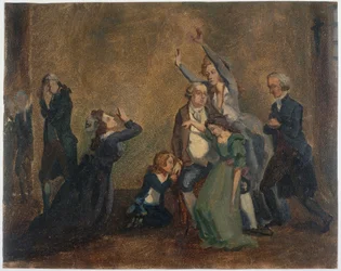 Ludvig XVIs avskjed med familien, 20. januar 1793.