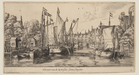 Fergen til Uytersche Schiet-Schuyten, fra Views of Amsterdam