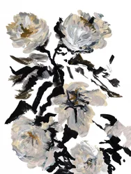 Dramatisk abstrakt blomstermotiv