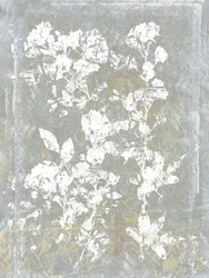 Bleknet blomstersilhuett