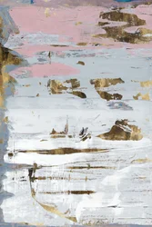 Gullrosa abstrakt