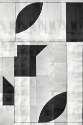 Moderne geometrisk monokrom