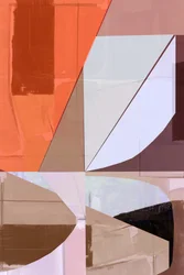 Oransje geometrisk abstraksjon