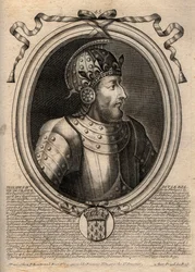 Portrett av Philip IV the Bel (1268 - 1314), konge av Frankrike - Philip IV the Fair (1268-1314) Konge av Frankrike - gravering fra 