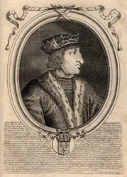 Portrait of Charles VI (1368-1422), King of France - CHARLES VI (1368-1422) King of France