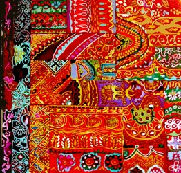 Kutch Broderi, 2017 (blandet, akryl, blekk, olje)