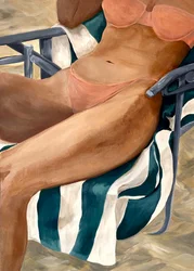 Avslapning på stranden