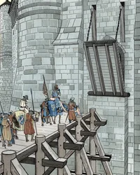Hundreårskrig: Philippe VI av Valois ber om asyl på Château de Broye (1346)