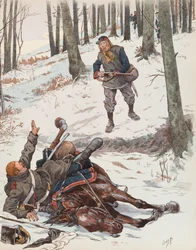 Jacques Marie Gaston Onfroy de Bréville, kalt JOB (1858-1931) - Mobloten (soldat i den mobile nasjonalgarden under krigen i 1870), privat samling