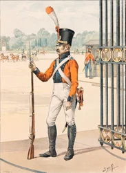 Jacques Marie Gaston Onfroy de Breville dit JOB (1858-1931) - Antrekk til de franske troppene til enhver tid: Grenadier de France, privat samling