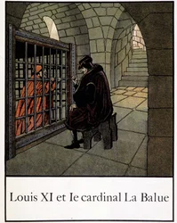 Ludvig XI og kardinal La Balue - i «Petite histoire de France» av Jacques Bainville, utgitt av Mane